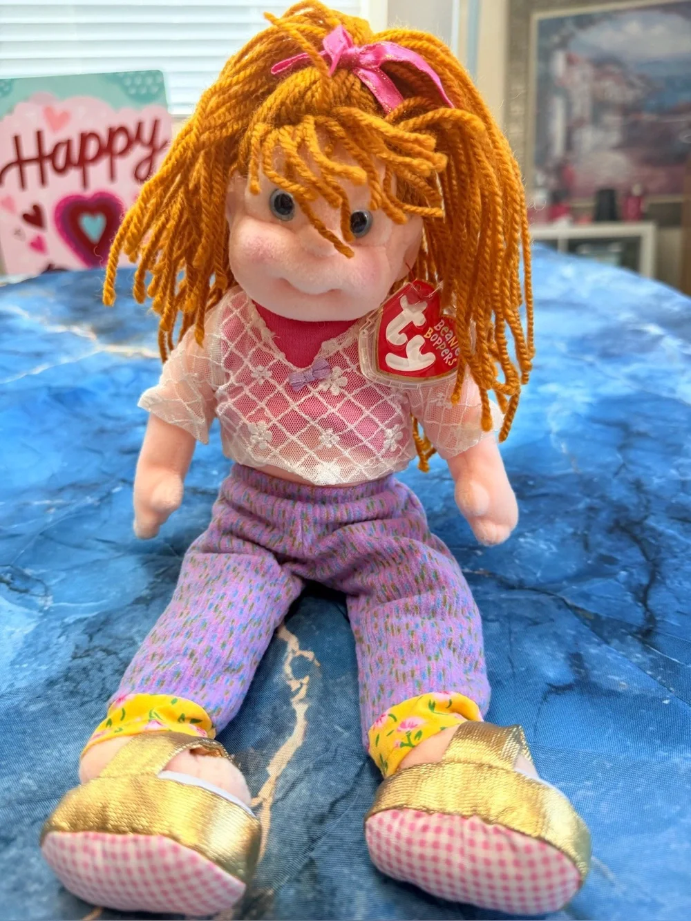Beanie Bopper Rockin Rosie Ty NWT!